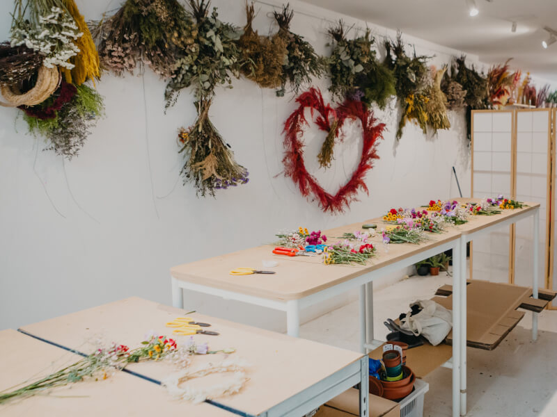 Christmas wreath workshop